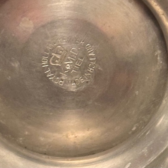 Royal Holland Pewter Daalderop KMD Tiel 3 Piece Tea Set - Vintage - Picture 8 of 11